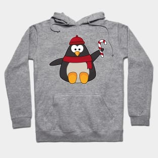 Penguin with Hat & Scarf Hoodie